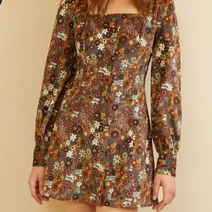 New retro flower dress